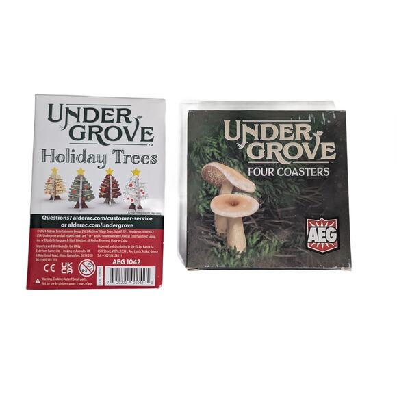 Undergrove Kickstarter Coasters and Holiday Trees - Brand New